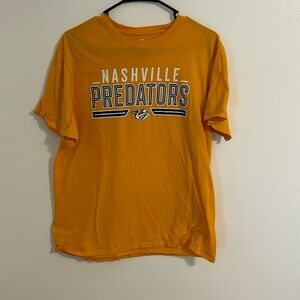 NHL Fanatics Nashville Predators yellow t-shirt. Size Lg